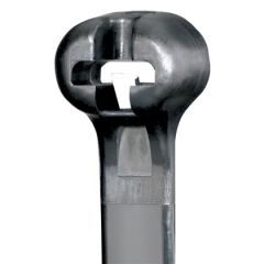 Panduit 12" 50lb Black UV Weather Resistant Dome-Top Barb Ty Cable Ties 1000/bag Part #BT3S-M0