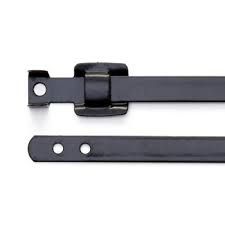 Releasable Black Polyester Coated 316 Stainless Steel Cable Ties